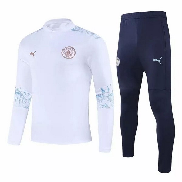 Tuta Calcio Manchester City 20/21 Bianco Blu